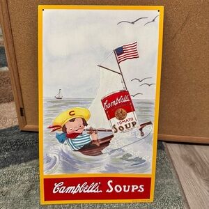 1993 Campbell’s Soup Sign #9 Sailboat AAA Vintage